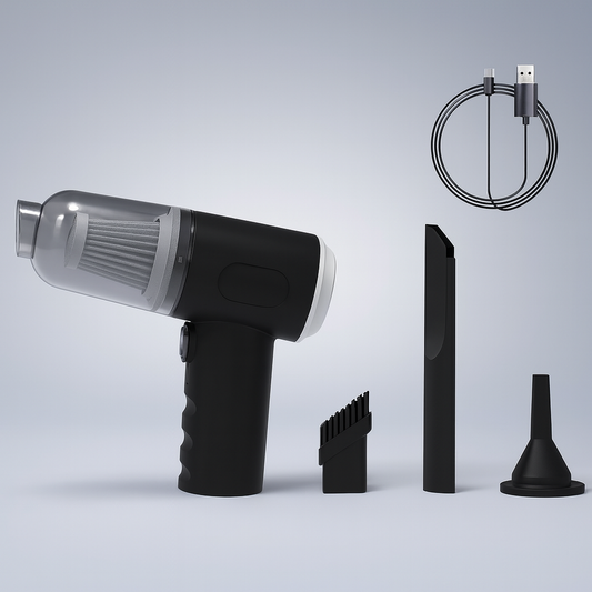 Compact High-Power Car Vacuum Cleaner – Portable Handheld Suction for Cars & Small Spaces